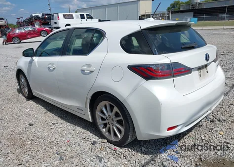 2012 Lexus Ct 200H Premium from USA, damaged, VIN JTHKD5BH1C2084270